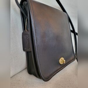 Coach Black Leather Men's Bag